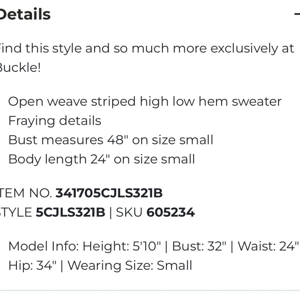 BKE Open Weave Striped Sweater with hood - Picture 5 of 10